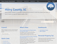 Tablet Screenshot of horrycounty.org